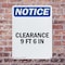 Signmission Clearance 9 Ft 6 In, 10 in W x Rectangle, Plastic OS-2PACK-NS-P-1014-V-10665 - alternate 5